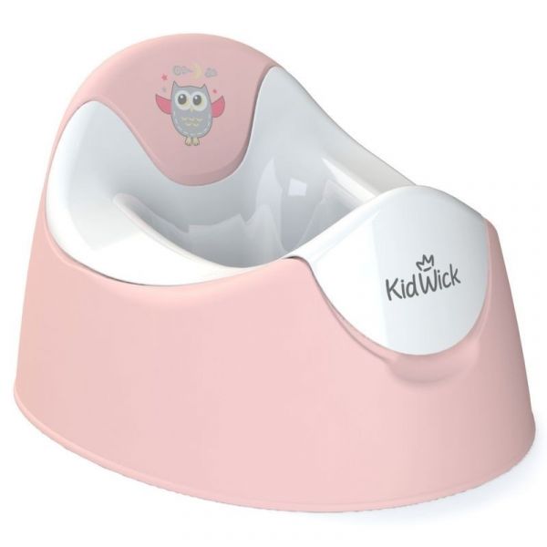 Детский горшок KidWick Трио kw090301 от 1 года до 5 лет розовый/белый